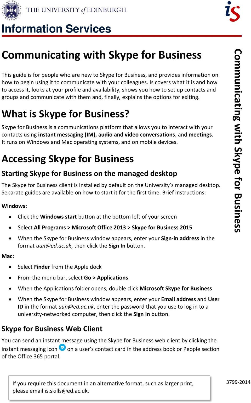 skype for business mac default